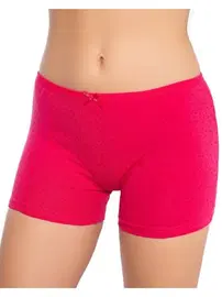 Gümüş Fuşya Empirme Desenli Likralı Kadın Boxer Gümüş 3098 - 6 Adet