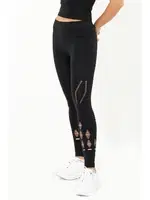 Gigotto File Detaylı Seamless Tayt Miorre 001-001239 Siyah görsel 7