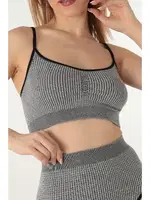 Gigotto Seamless Desenli Soft Büstiyer Doremi 001-001208 Gri detay görünüm