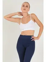 Gigotto Seamless Kabartma Desenli Büstiyer Miorre 001-001206 Beyaz