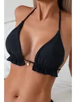 Gögüs Aksesuar Detaylı Bikini Üstü (Çıkartılabilir Kaplı) Siyah Angelsin MS 40999 Siyah