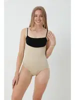 Göğüs Altı Askılı Çıtçıtlı Kadın Body Korse FormActive 1045  Ten görsel 4