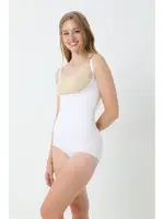 Göğüs Altı Askılı Çıtçıtlı Kadın Body Korse FormActive 1045  Beyaz görsel 6