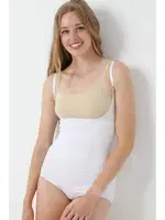 Göğüs Altı Askılı Çıtçıtlı Kadın Body Korse FormActive 1045  Beyaz görsel 8
