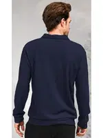 Gömlek Yaka Uzun Kollu Erkek Pijama Üstü Doreanse 4615 detay görünüm