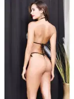 Gri Leopar Sabahlıklı Tanga Sütyen Takım İzabel TS-0914 Gri farklı açı