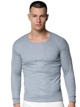 Gümüş Gri Uzun Kollu İnterlok Erkek Fanila Gümüş 4016