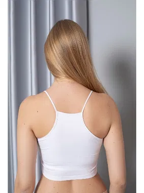 Confeo Halter Yaka Modal İp Askılı Crop Kadın Atlet Confeo C801-014 - Alternatif Görünüm