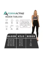 İki Beden İnceltici Sıkılaştırıcı Ultra Yüksek Bel Korse Tayt FormActive 1450 Siyah görsel 5