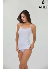 İlke İp Askılı Derby Viskon Kadın Atlet 6'lı İlke 221