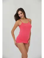 İnce Askılı Flamlı Kadın Atlet İlke 2227 Somon detay görünüm