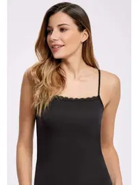 İlke Dantelli Modal Bayan İp Askılı Atlet İlke 2303