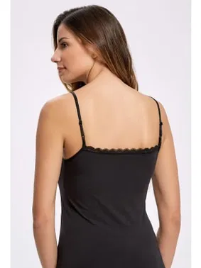 İlke Dantelli Modal Bayan İp Askılı Atlet İlke 2303 - Alternatif Görünüm