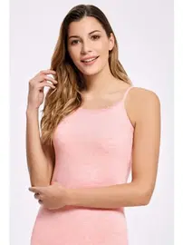 İlke Melanjlı Dantelli Kadın İp Askılı Atlet İlke 2346