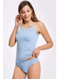 İlke Likralı Dantelli Bayan İp Askılı Kadın Atlet Takım İlke 2401