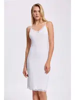 Dantelli Viskon Bayan Tunik İlke 2414 Beyaz