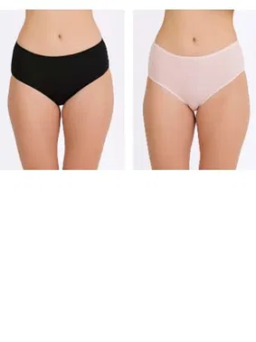 İlke Biyeli Derby Viskon Yüksek Bel Kadın Bato Külot 12'li İlke 423 - Alternatif Görünüm