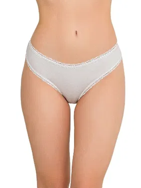 İlke Likralı Dantelli Kadın Bikini Külot 12li İlke 428 - Alternatif Görünüm