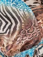 İnce Askılı Fırfırlı Desenli Kadın Büstiyer Ruselin 5091 Mavi görsel 5