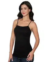 İnce Askılı Kalpli Jakarlı Siyah Kadın Atlet Gümüş 3080 - 6 Adet Siyah detay görünüm