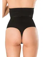 İnceltici Etkili Yüksek Bel String Kadın Korse FormActive 1025  Siyah