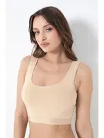 IKalın Askılı Bambu Kadın Büstiyer G-Box 941 Ten