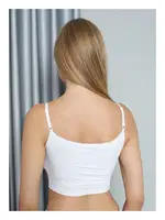 İp Askılı Modal Kadın Crop Atlet Confeo C801-011 Beyaz görsel 5