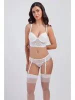  Balenli Desteksiz Jartiyer Sütyen Takım Büşra 111 Ekru