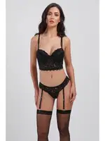  Balenli Desteksiz Jartiyer Sütyen Takım Büşra 111 Siyah farklı açı