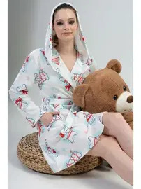 Vienetta Kuşaklı Cepli Kadın Sabahlık Vienetta K203038