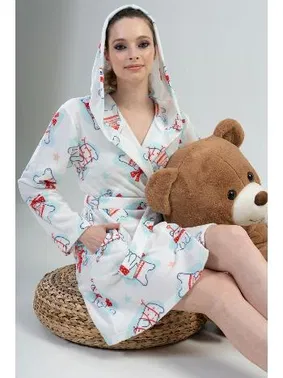 Vienetta Kuşaklı Cepli Kadın Sabahlık Vienetta K203038