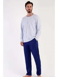 Vienetta Cepli Uzun Kollu Erkek Pijama Takımı Vienetta 305083 