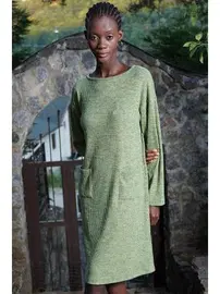 Vienetta Yuvarlak Yaka Uzun Kollu Örme Kadın Gecelik Vienetta K405047