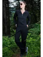 Siyah Uzun Kollu Polyester Pijama Takımı Vienetta K405114 Siyah