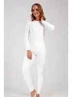 Yuvarlak Yaka Uzun Kollu Kadın Thermal Vienetta  Vienetta 409003 Ekru