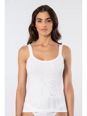 Türen Beyaz Ribana Kalın Askılı Kadın Atlet Türen 3406 - Alternatif Görünüm