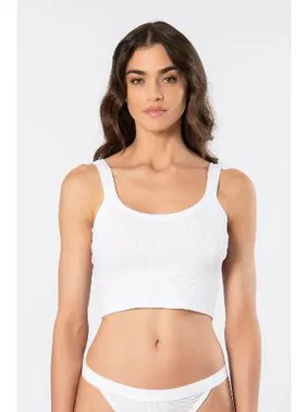 Türen Kalın Askılı Ribana Crop Kadın Atlet Türen 3405 - Alternatif Görünüm