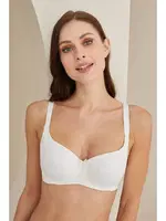 Kadın Basic Toparlayıcı Desteksiz Balenli Sütyen NBB 30018 Ekru görsel 6