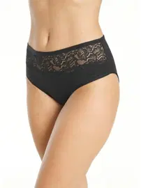 Öztaş Kadın Battal Full Lycralı Dantelli Külot 4Lü Paket Öztaş 21008-H