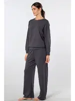 Bisiklet Yaka Boru Paçalı Kadın Eşofman Takımı Türen 3610 Antrasit farklı açı