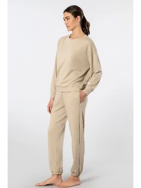 Türen Bej Bisiklet Yaka Kadın Jogger Eşofman Takımı Türen 3611 - Alternatif Görünüm
