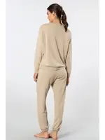 Bej Bisiklet Yaka Kadın Jogger Eşofman Takımı Türen 3611 Bej farklı açı