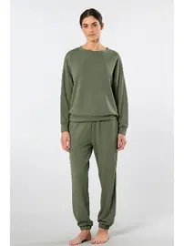 Türen Uzun Kollu Bisiklet Yaka Jogger Kadın Eşofman Takımı Türen 3611