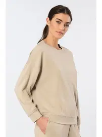 Türen Uzun Kollu Bisiklet Yaka Kadın Sweatshirt Türen 3613