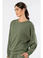 Bisiklet Yaka Kadın Yeşil Sweatshirt Türen 3613 Yeşil