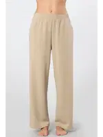 Boru Paça Kadın Cepli Eşofman Altı Türen 3615 Bej