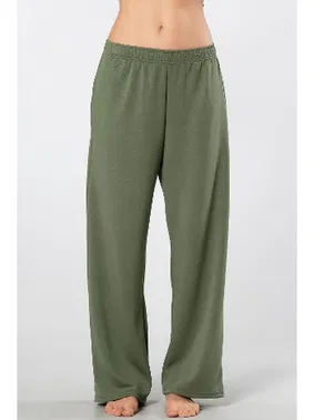 Türen Cepli Lastikli Boru Paça Kadın Eşofman Altı Türen 3615/Yeşil