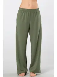 Türen Cepli Lastikli Boru Paça Kadın Eşofman Altı Türen 3615/Yeşil