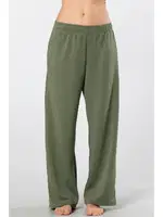 Cepli Lastikli Boru Paça Kadın Eşofman Altı Türen 3615/Yeşil Yeşil