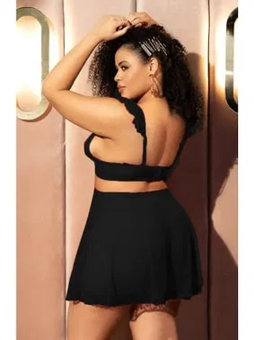 SHE Kadın Büyük Beden Özel Tasarım Bralet Gecelik SHE 2022 - Alternatif Görünüm